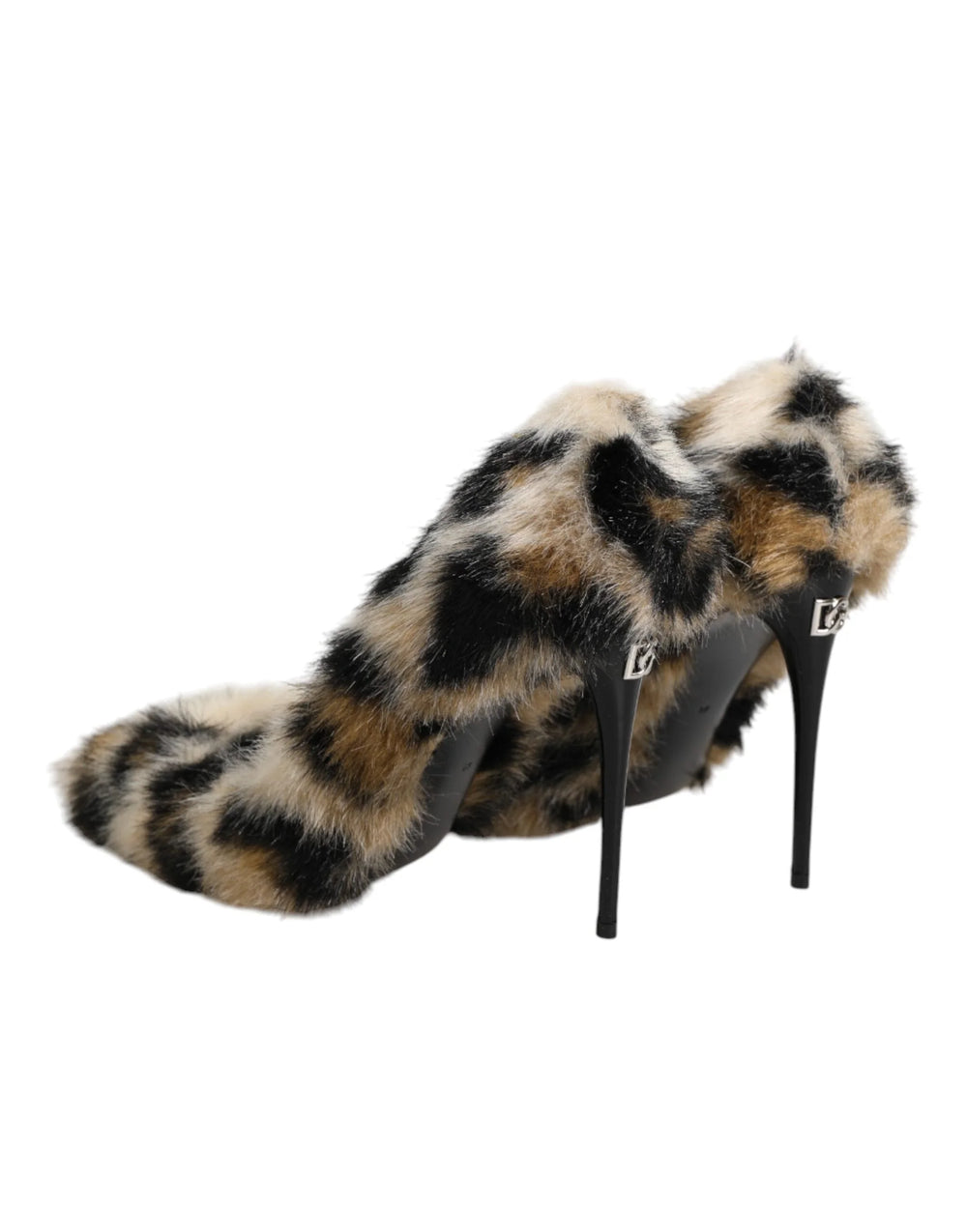 Dolce & Gabbana Brown Fur Leopard High Heels Pumps Shoes - EU39/US8.5 - Heels