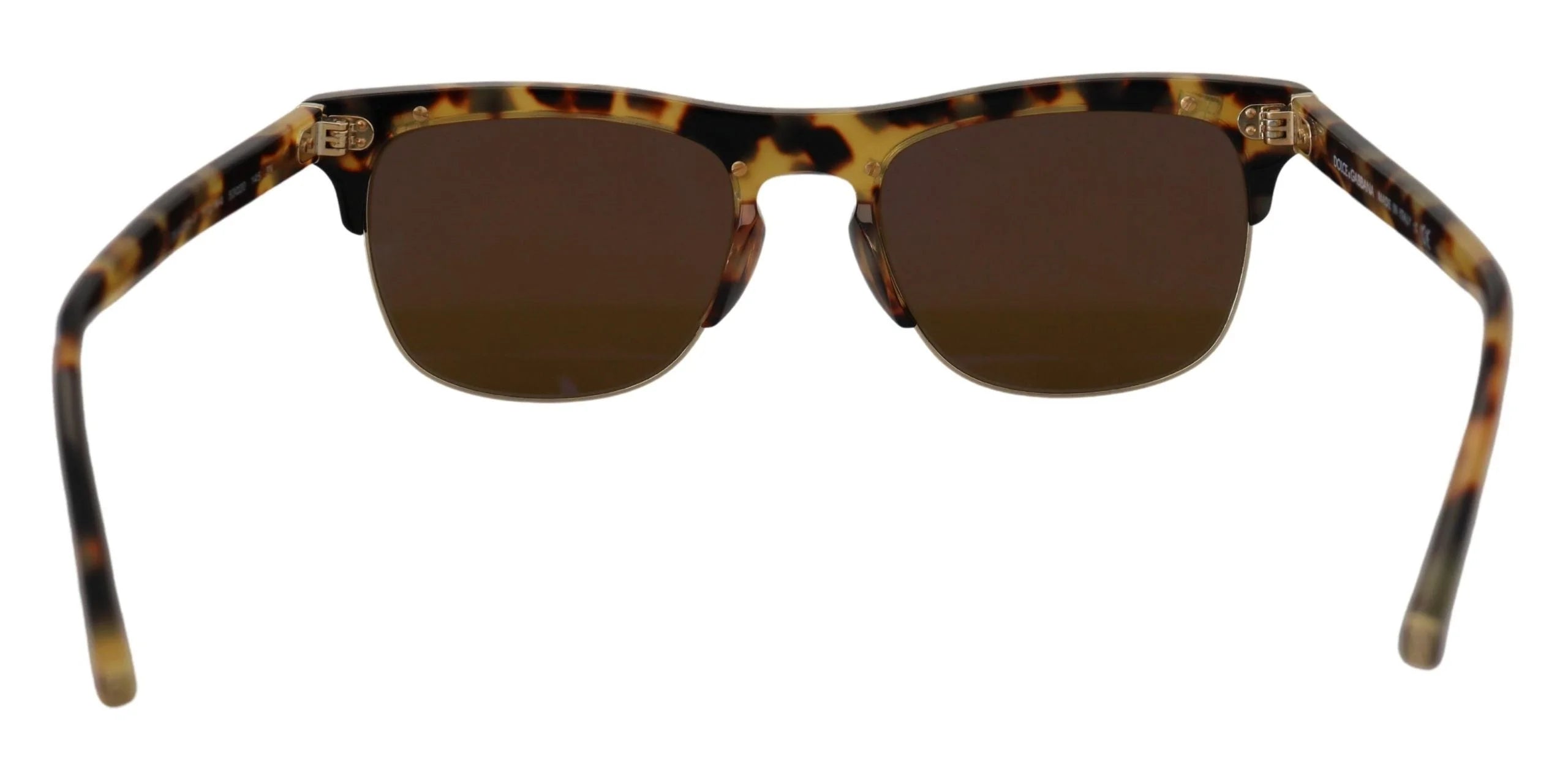 Dolce & Gabbana Brown Gold Acetate Havana DG430A Sunglasses - Sunglasses