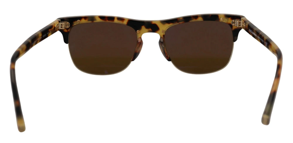 Dolce & Gabbana Brown Gold Acetate Havana DG430A Sunglasses - Sunglasses