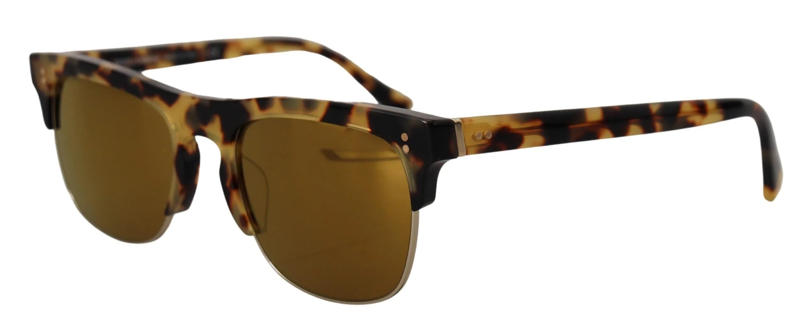 Dolce & Gabbana Brown Gold Acetate Havana DG430A Sunglasses - Sunglasses