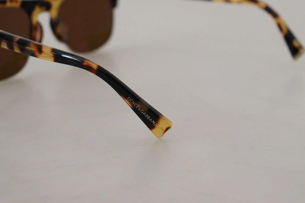 Dolce & Gabbana Brown Gold Acetate Havana DG430A Sunglasses - Sunglasses