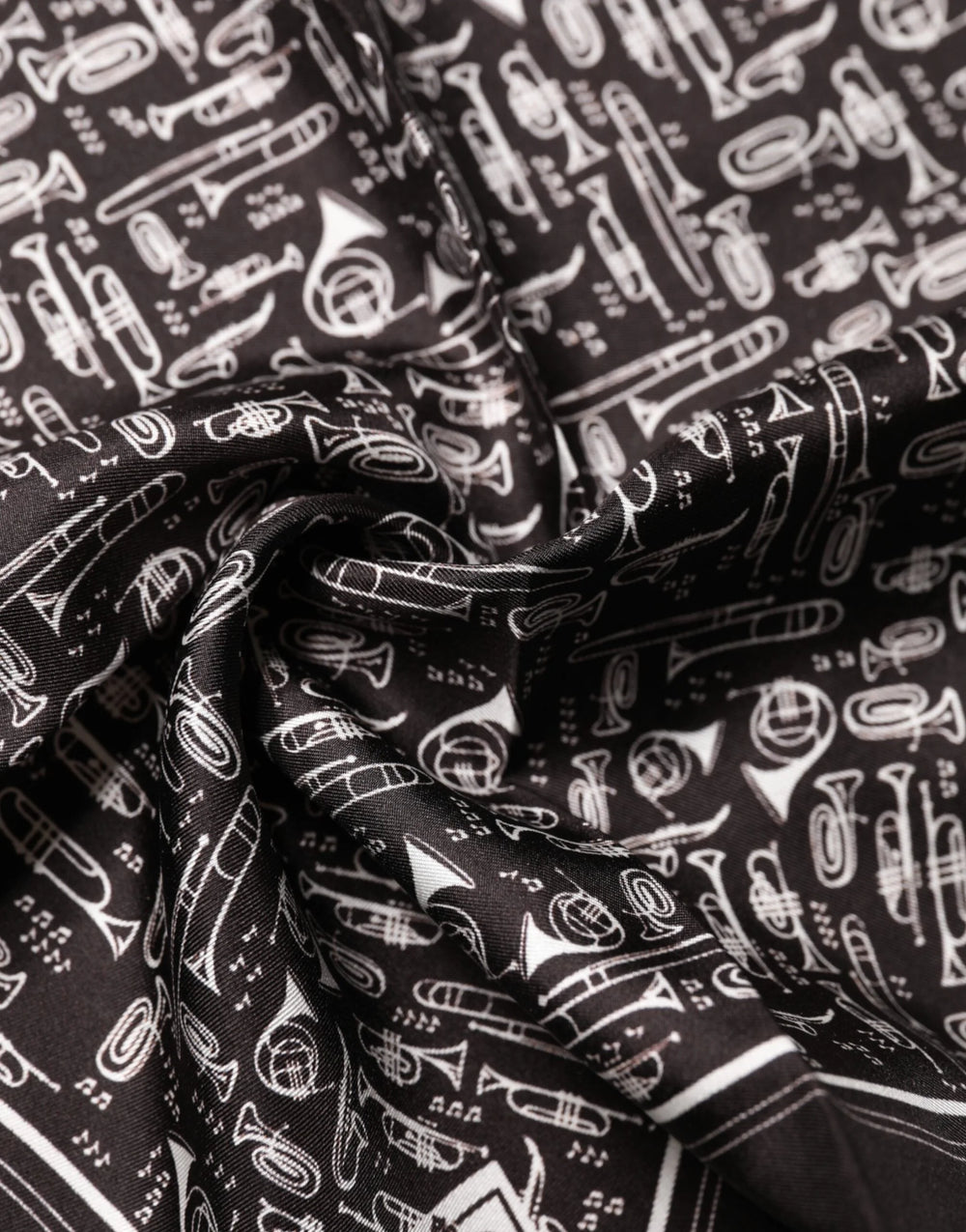 Dolce & Gabbana Brown Jazz Club Square Handkerchief Men 32cm x 31cm Scarf