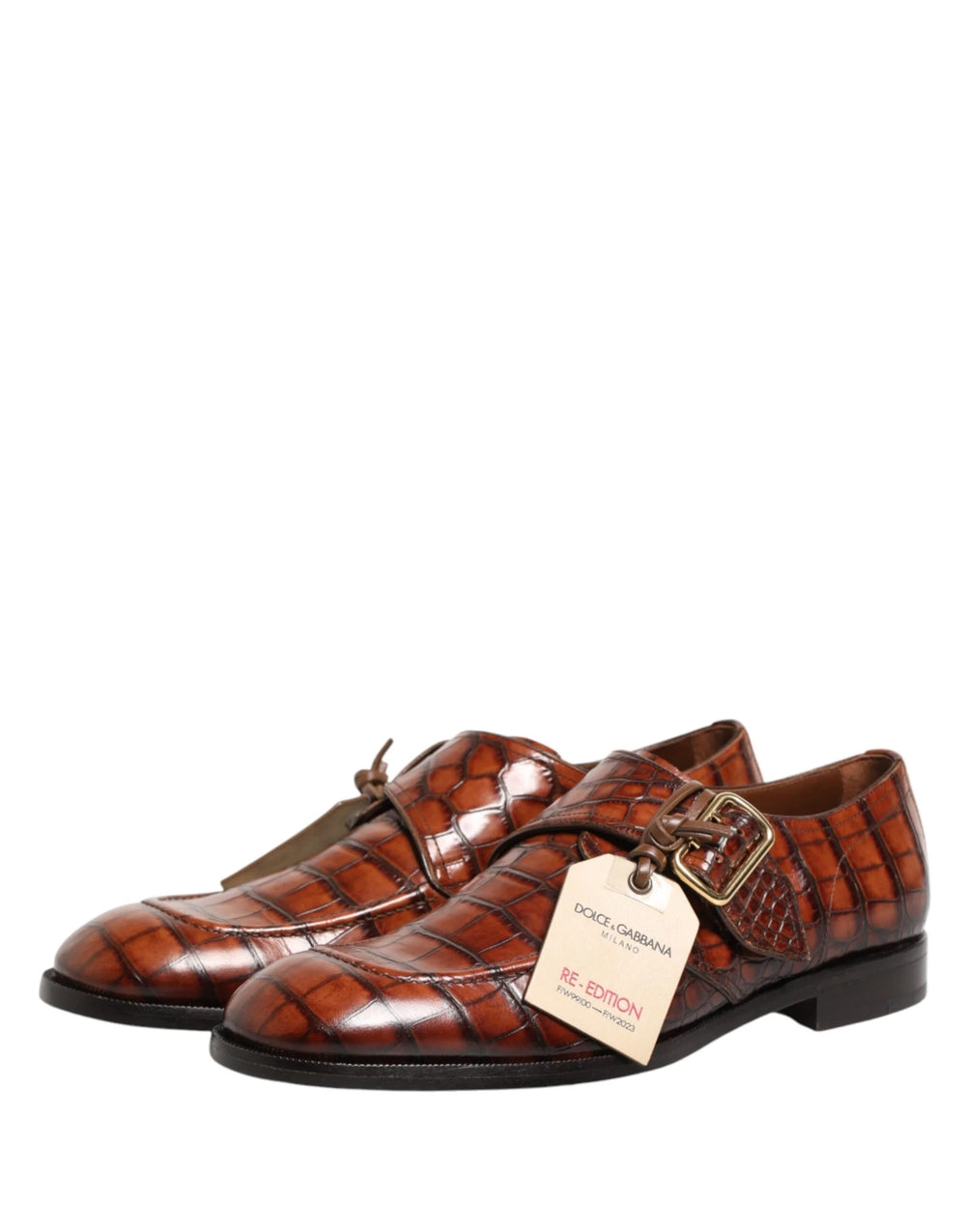 Dolce & Gabbana Brown Lace Up Leather Derby Dress Men Shoes - EU44/US11