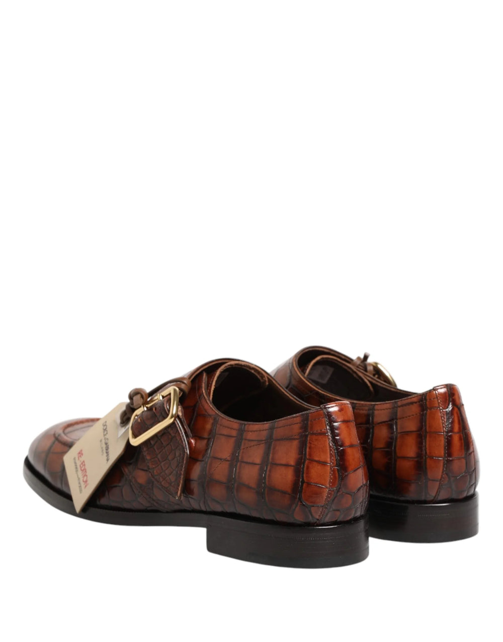 Dolce & Gabbana Brown Lace Up Leather Derby Dress Men Shoes - EU44/US11