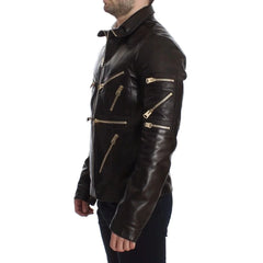 Dolce & Gabbana Brown Lambskin Jackets & Coat - IT46 | S