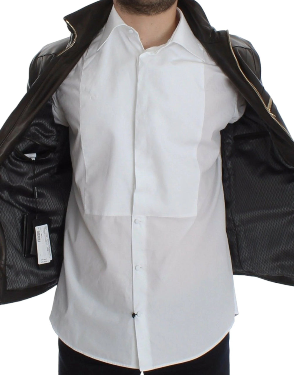 Dolce & Gabbana Brown Lambskin Leather Zipper Jacket - IT48 | M - Bomber Jackets