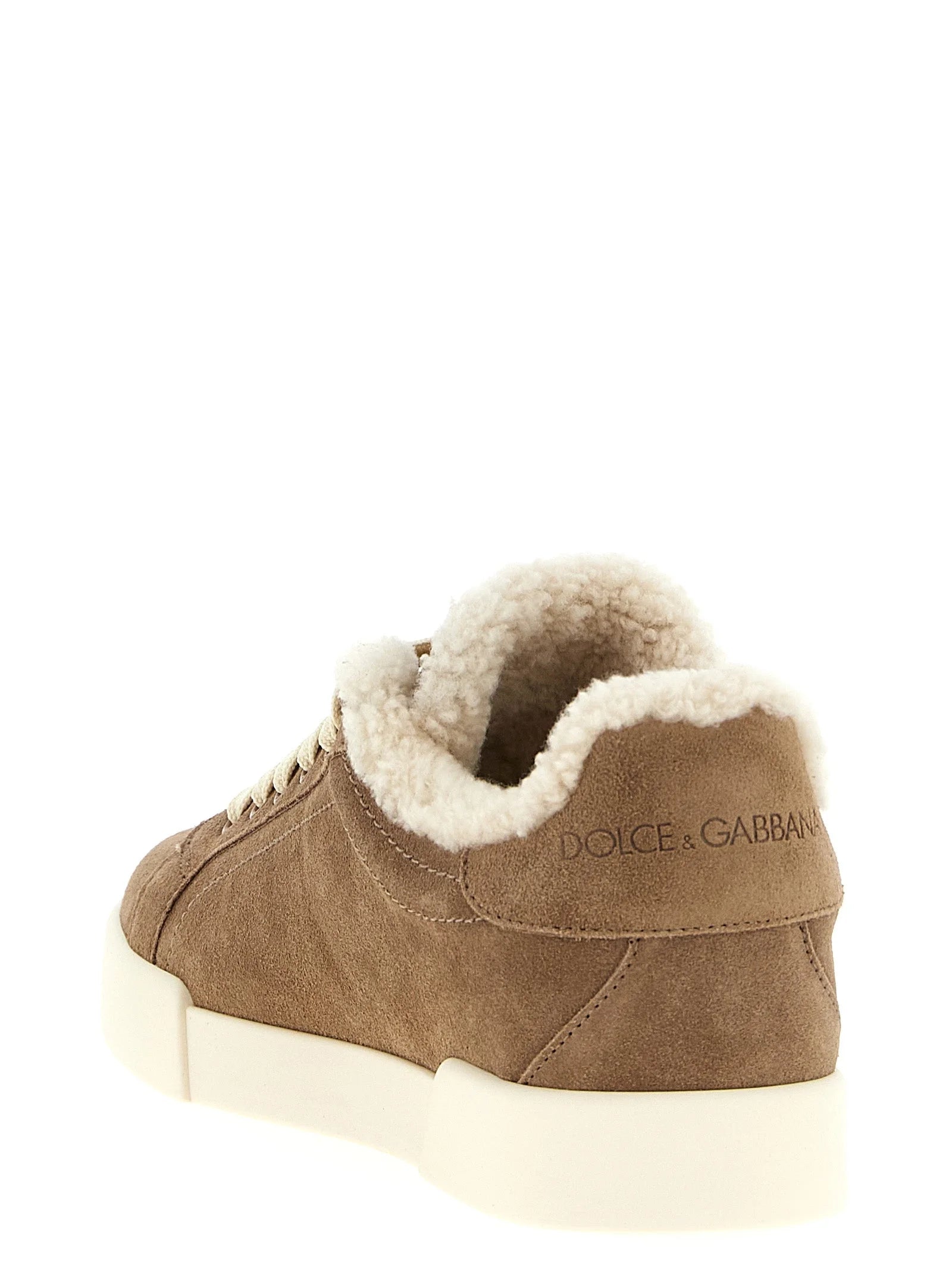 Dolce & Gabbana Brown Lambskin Sneakers