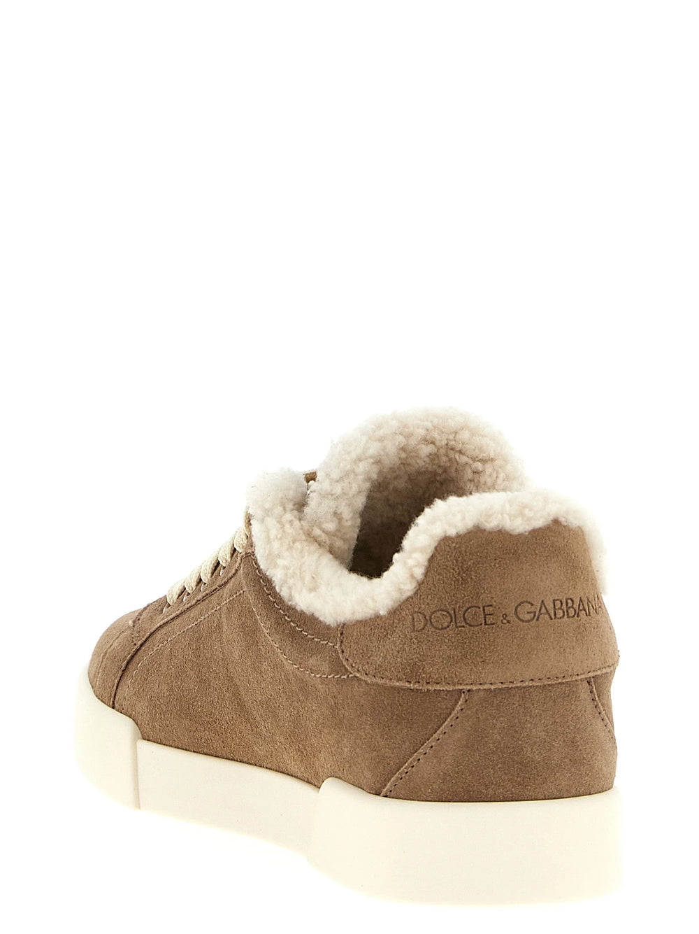 Dolce & Gabbana Brown Lambskin Sneakers