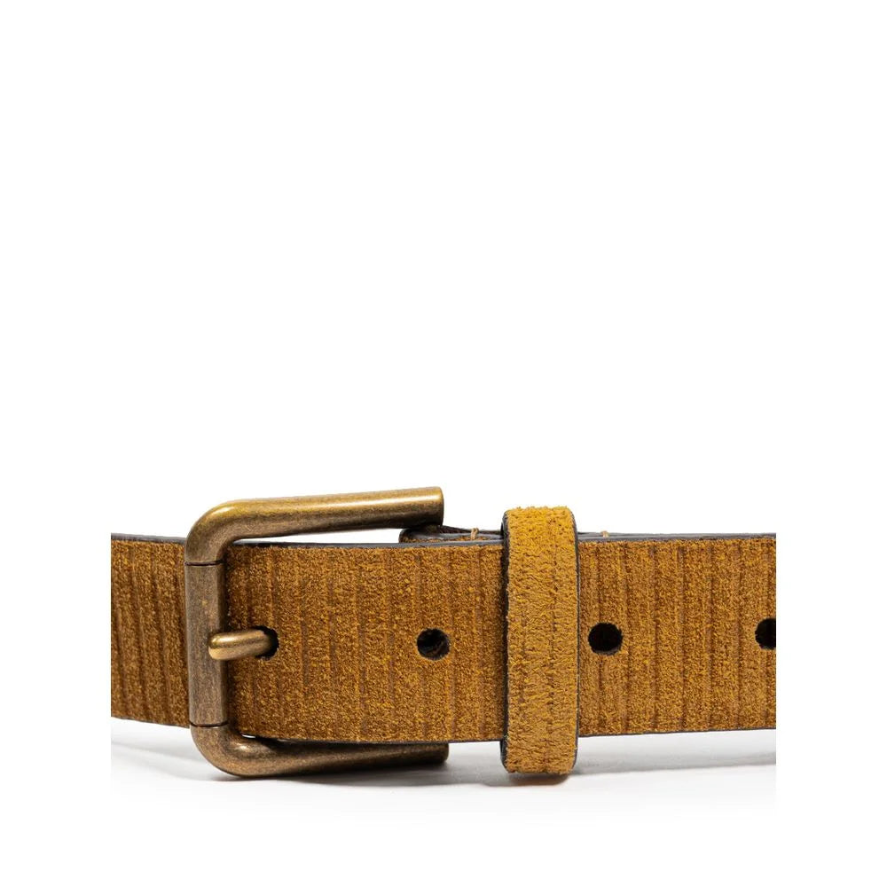 Dolce & Gabbana Brown Leather Belt - 90 cm / 36 Inches - Belts