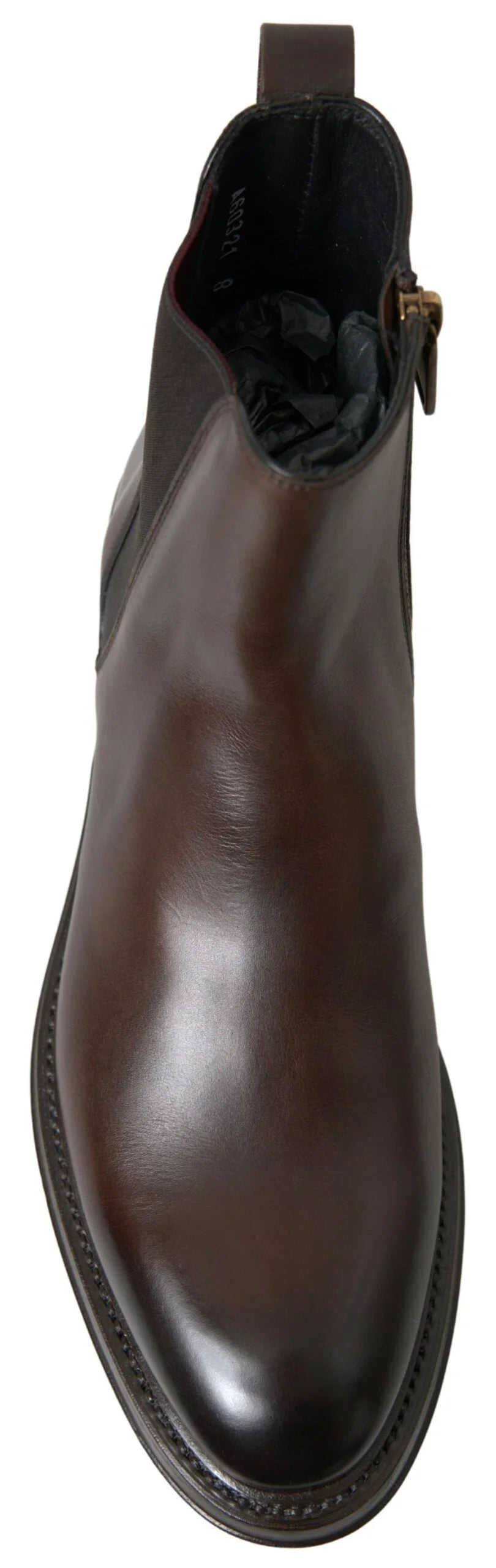 Dolce & Gabbana Brown Leather Chelsea Mens Boots Shoes - EU40/US7 - Boots