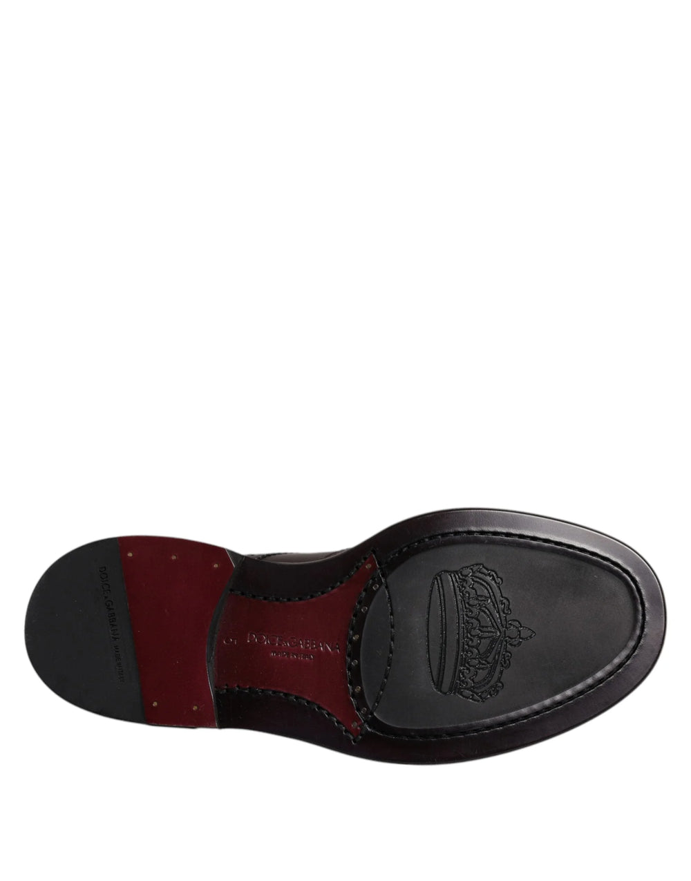 Dolce & Gabbana Brown Leather Derby Wingtip Lace Up Formal Dress Shoes - EU39/US6 - Shoes