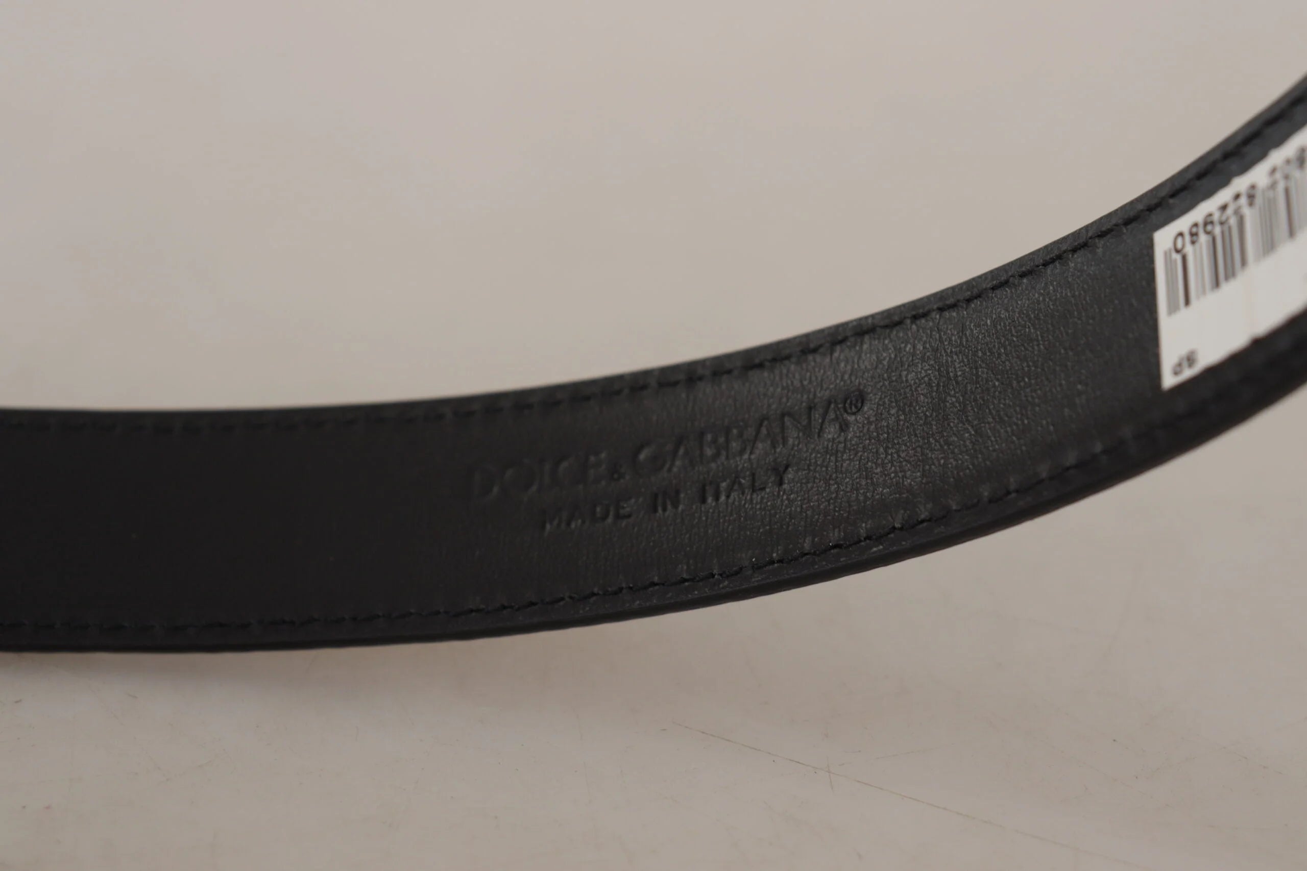 Dolce & Gabbana Brown Leather Leopard Print Bronze Metal Buckle Belt - 75 cm / 29,5 Inches - Belts