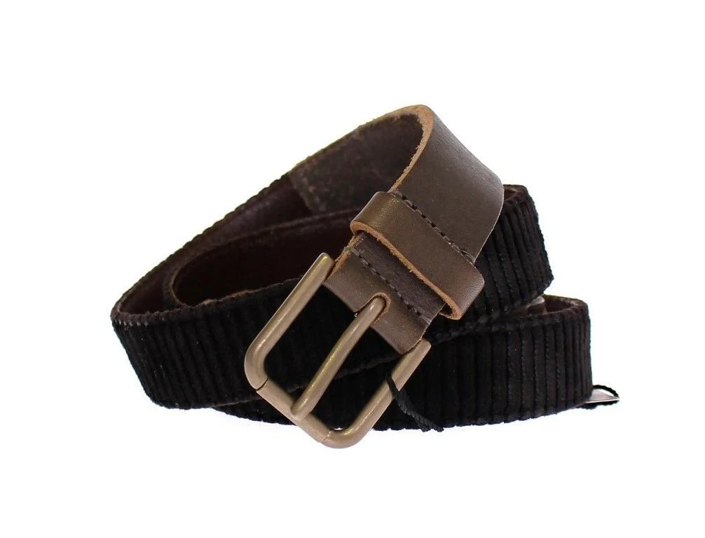 Dolce & Gabbana Brown Leather Logo Cintura Gürtel Belt - 95 cm / 38 Inches - Belts