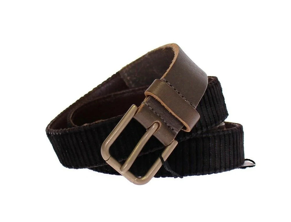 Dolce & Gabbana Brown Leather Logo Cintura Gürtel Belt - 95 cm / 38 Inches - Belts