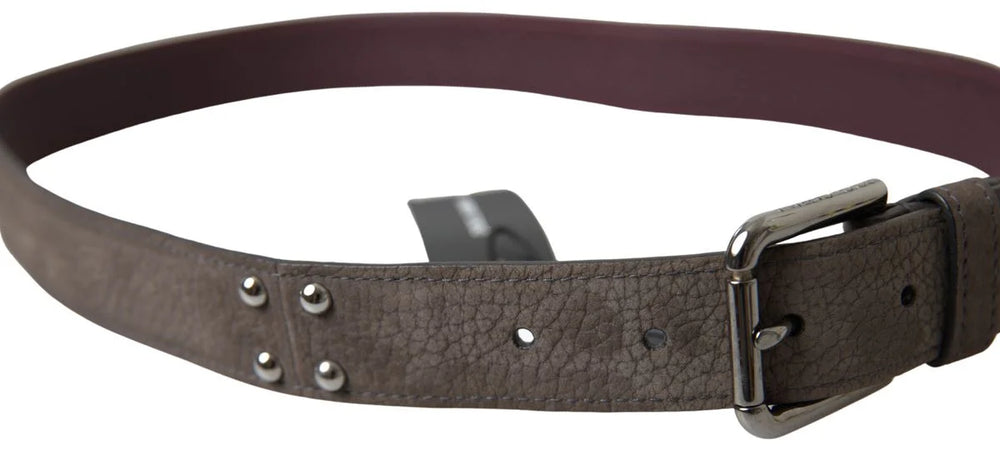 Dolce & Gabbana Brown Leather Metal Buckle Men Cintura Belt - 90 cm / 36 Inches - Belts