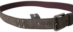 Dolce & Gabbana Brown Leather Metal Buckle Men Cintura Belt - 90 cm / 36 Inches - Belts