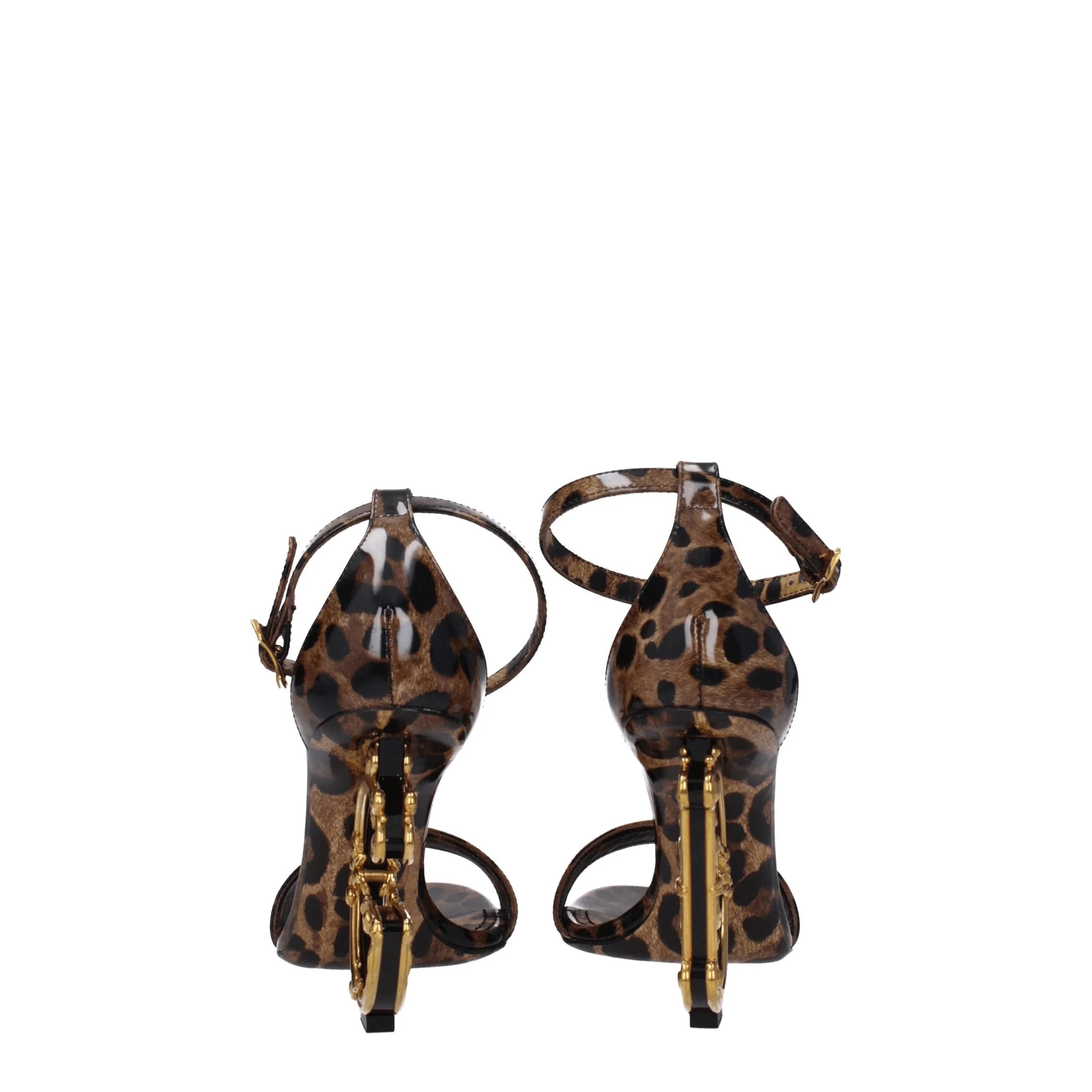 Dolce & Gabbana Brown Leather Sandals - EU39/US9