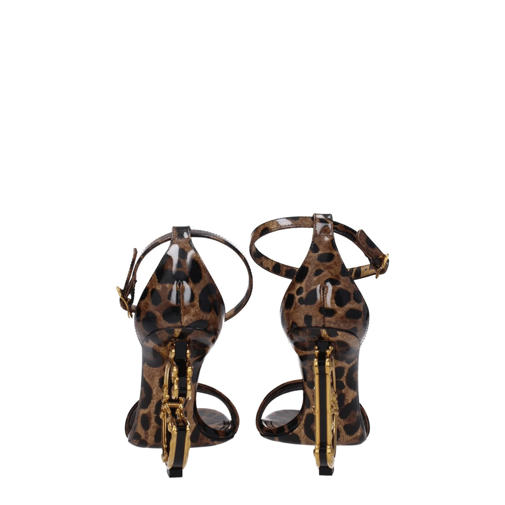 Dolce & Gabbana Brown Leather Sandals - EU39/US9