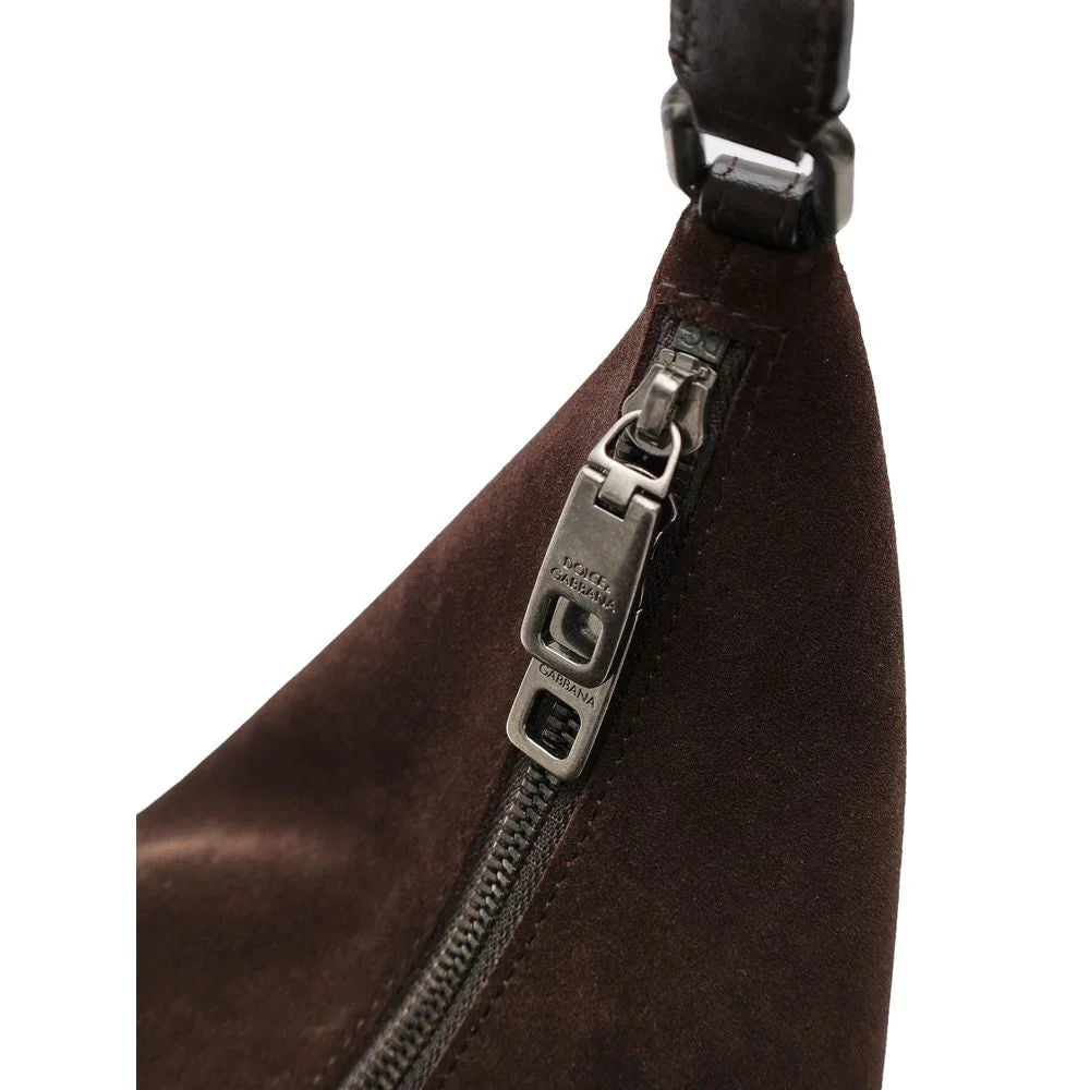 Dolce & Gabbana Brown Leather Shoulder Bag