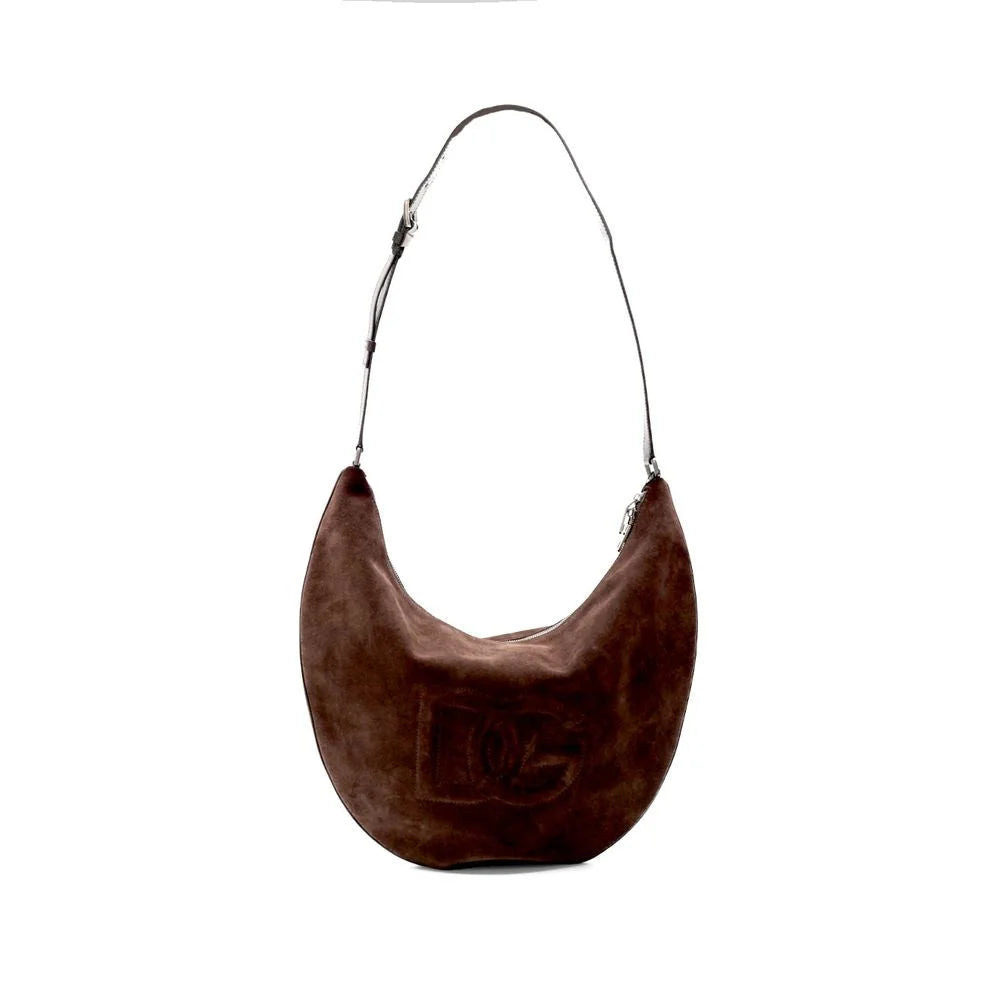 Dolce & Gabbana Brown Leather Shoulder Bag