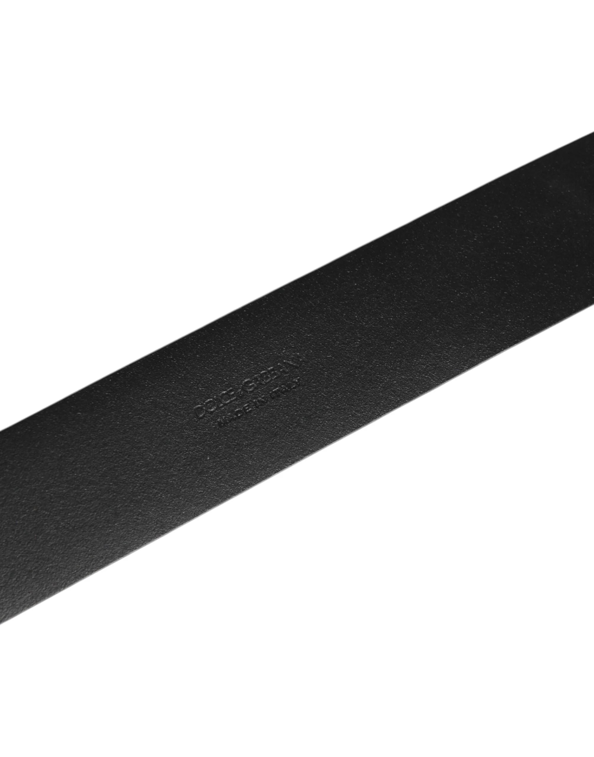 Dolce & Gabbana Brown Leather Side Rings Brass Buckle Belt - 90 cm / 36 Inches - Belts