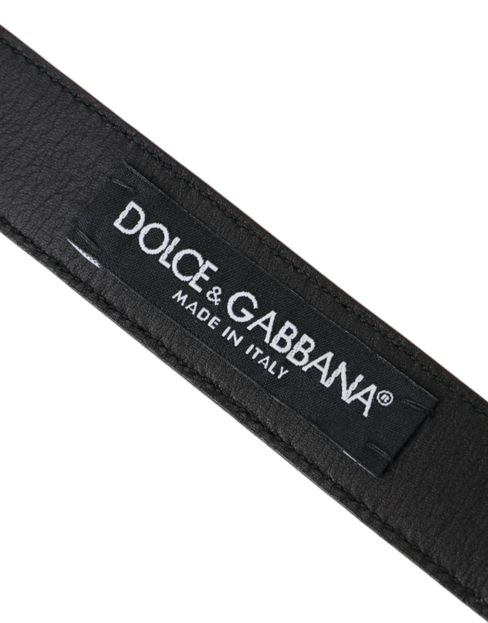 Dolce & Gabbana Brown Leather Silver Metal Buckle Belt Men - 95 cm / 38 Inches - Belts