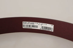 Dolce & Gabbana Brown Leather Silver Metal Crown Buckle Belt - 90 cm / 36 Inches - Belts