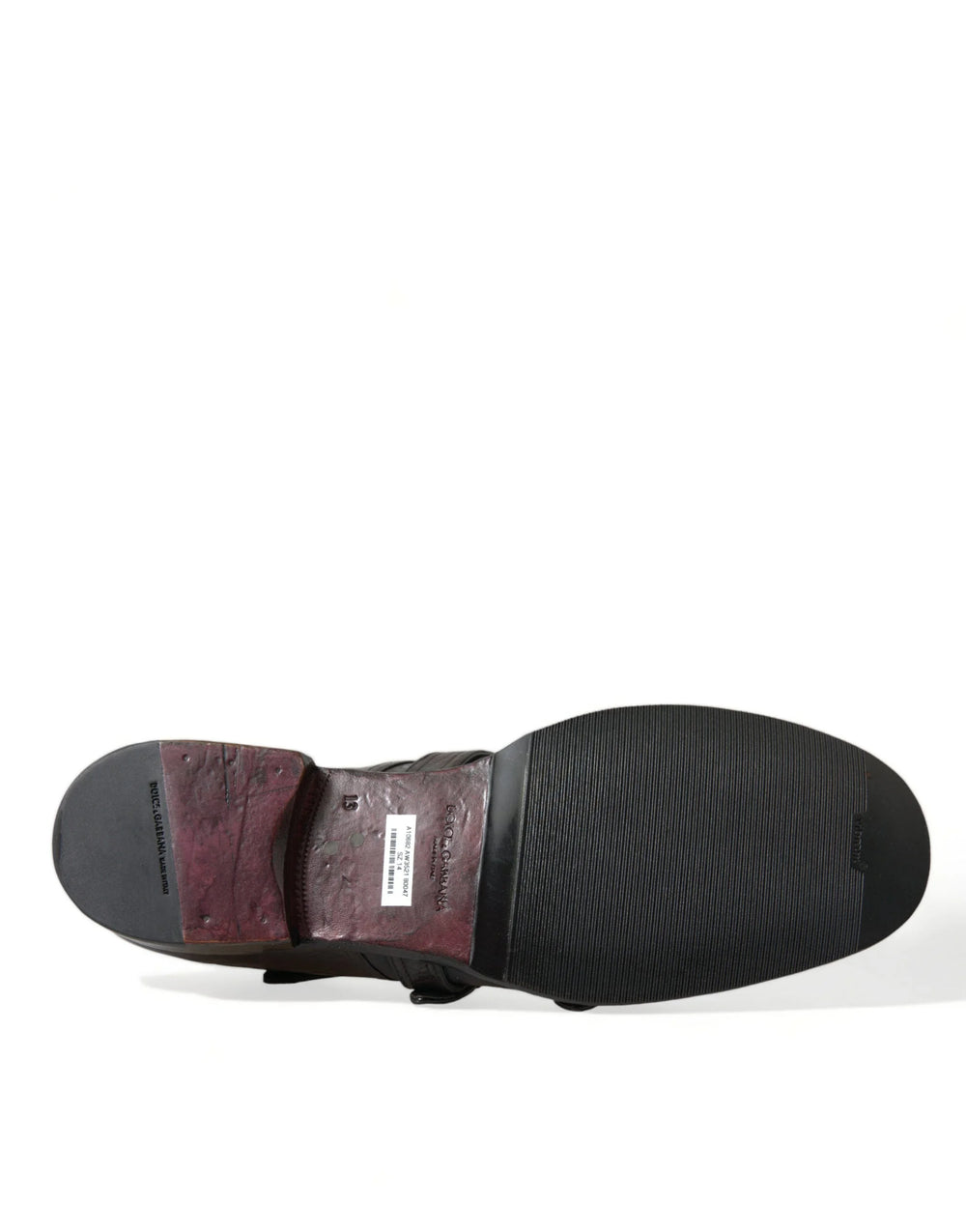 Dolce & Gabbana Brown Leather Strap Formal Dress Shoes - EU47/US14 - Shoes