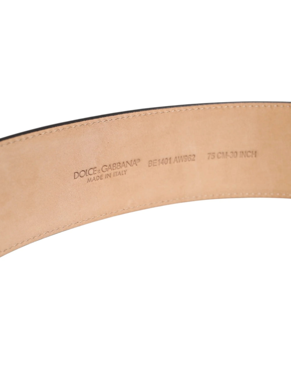 Dolce & Gabbana Brown Leather Waist Gold Metal Buckle Belt - 70 cm / 28 Inches - Belts