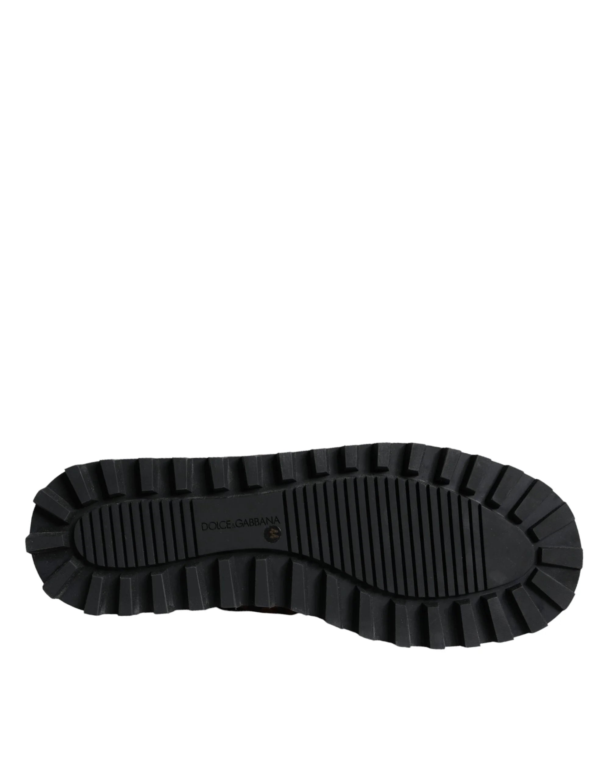 Dolce & Gabbana Brown Leopard Ankle Boots Padded Shoes - EU44/US11 - Boots