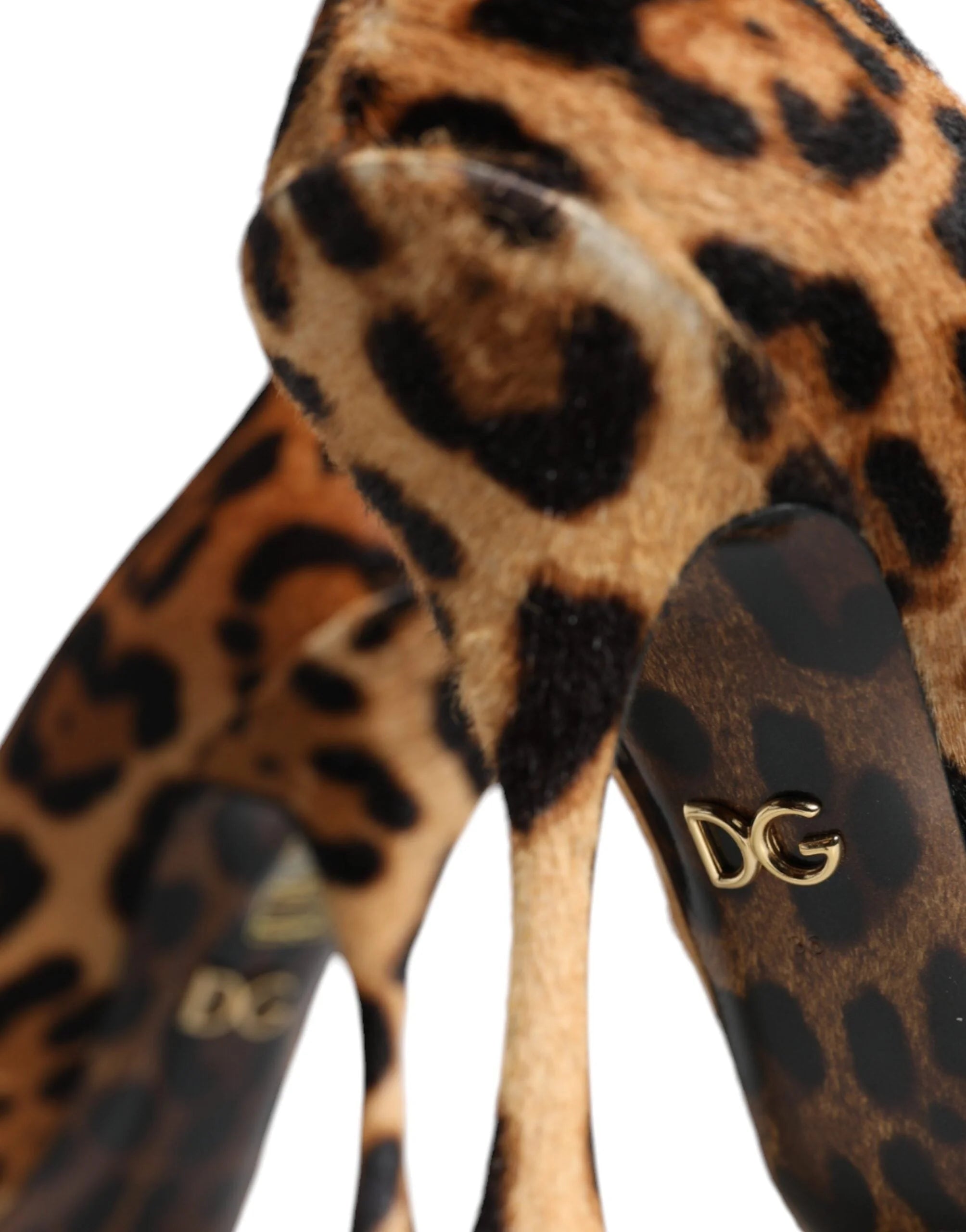 Dolce & Gabbana pruun leopardikoostäga nahast kõrged kontsad - EU36/US6