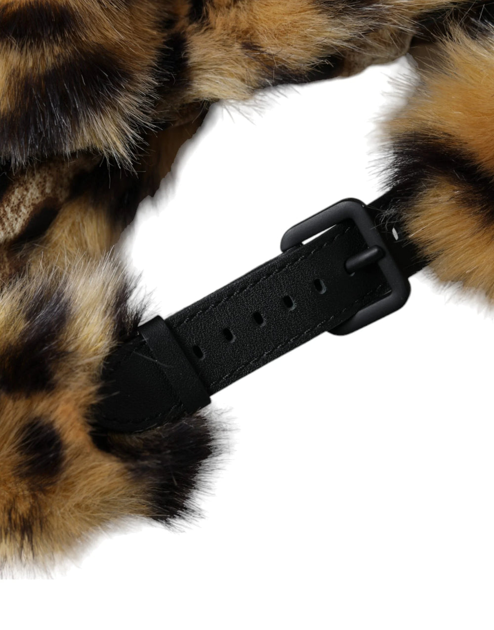 Dolce & Gabbana Brown Leopard Fur Women Bucket Hat - 57 cm|S - Bucket Hats