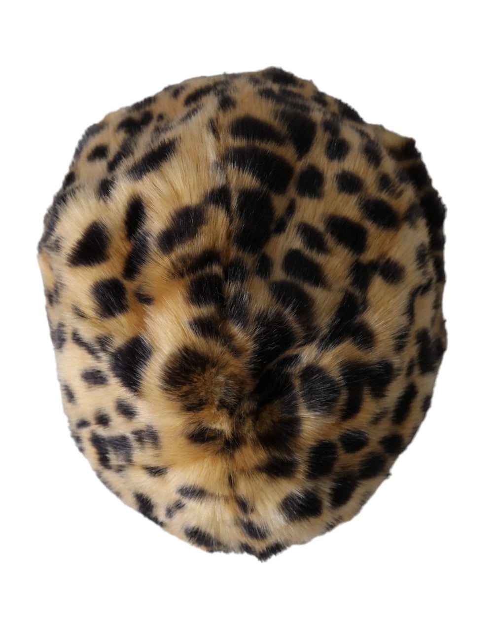 Dolce & Gabbana Brown Leopard Fur Women Bucket Hat - 57 cm|S - Bucket Hats