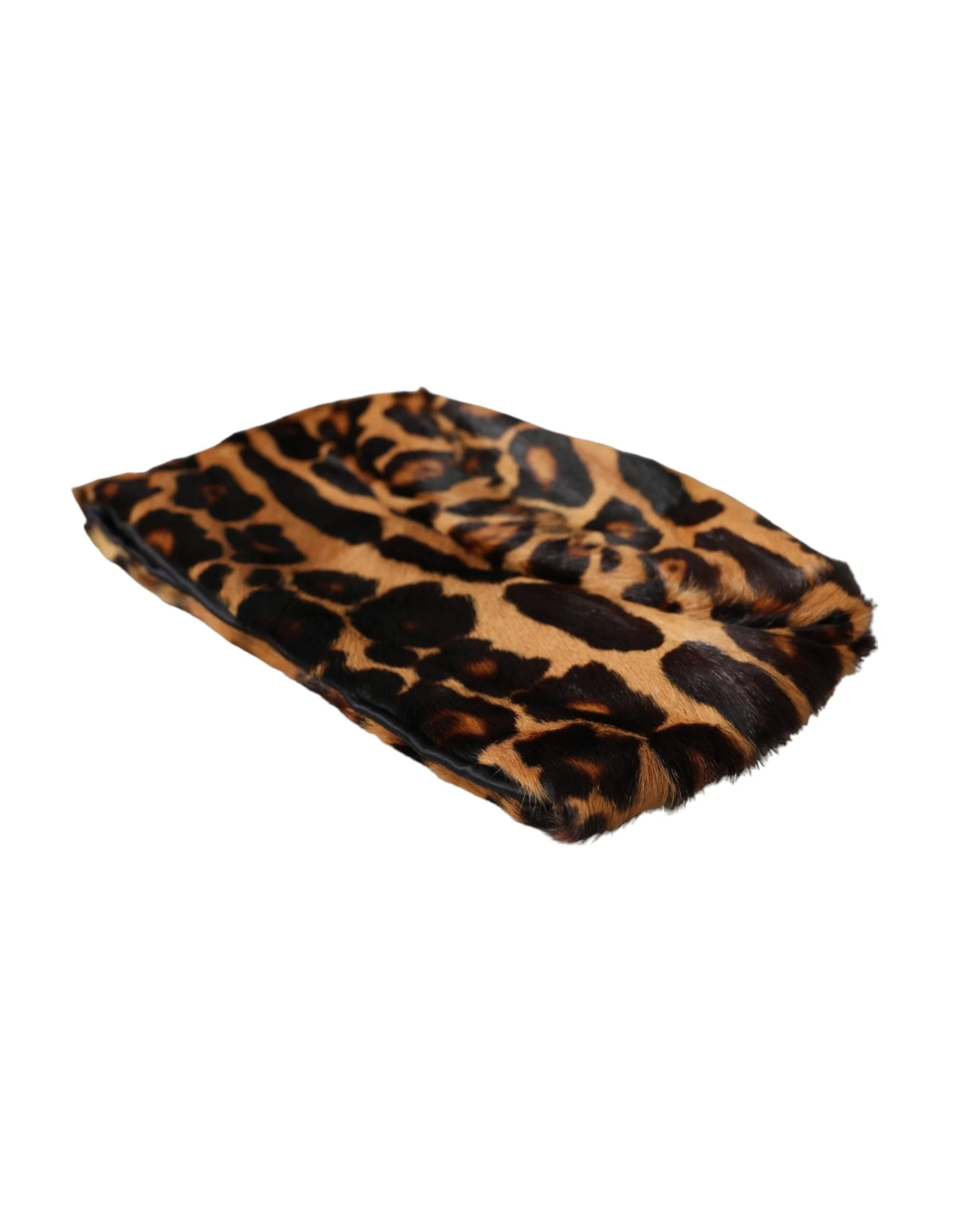 Dolce & Gabbana Brown Leopard Fur Women Bucket Hat - 58 cm|M - Bucket Hats