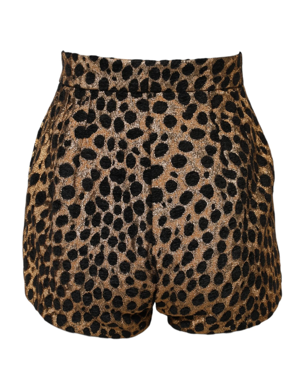 Dolce & Gabbana Brown Leopard High Waisted Hot Pants Shorts - IT40|S - Short Trousers