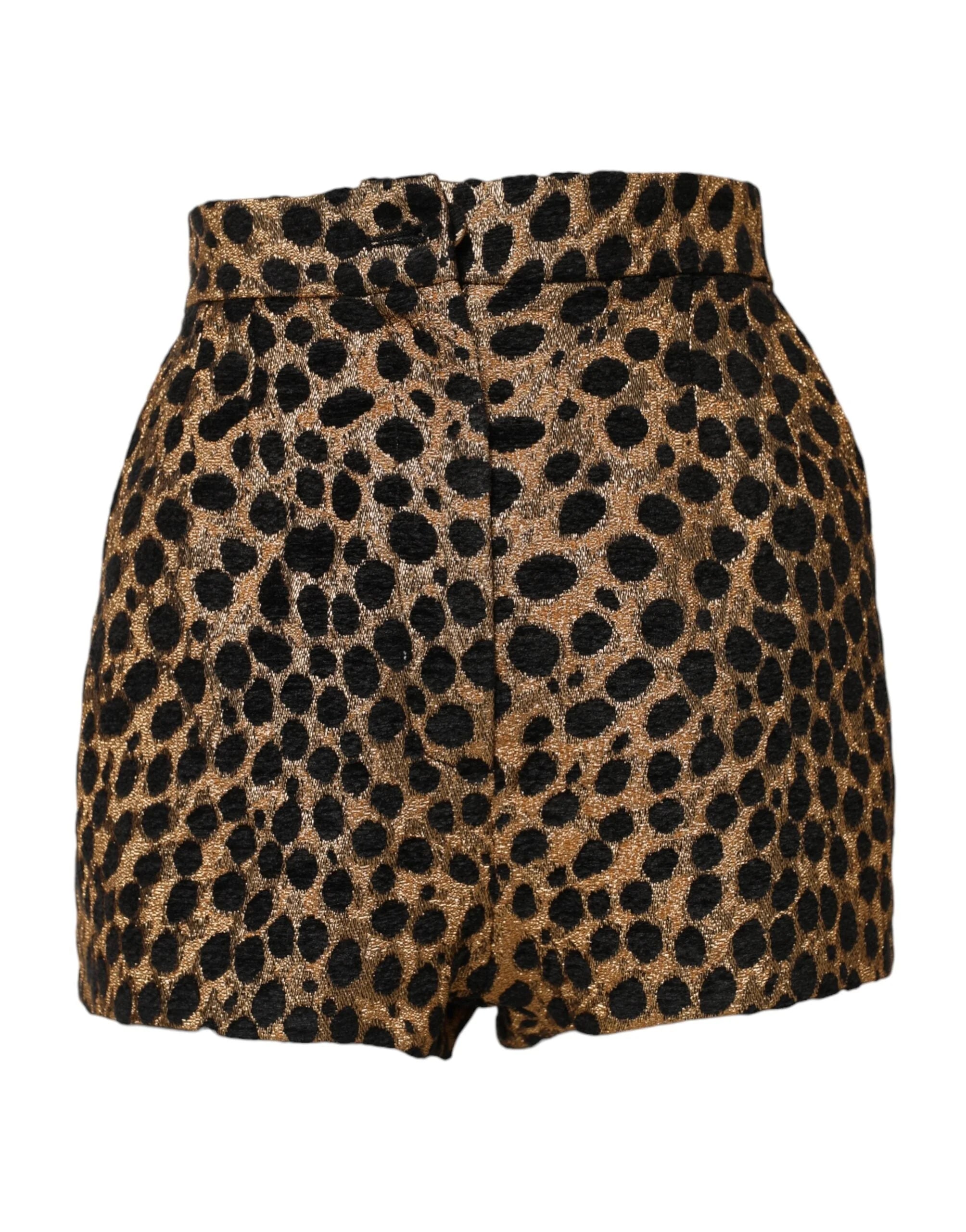 Dolce & Gabbana Brown Leopard High Waisted Hot Pants Shorts - IT40|S - Short Trousers