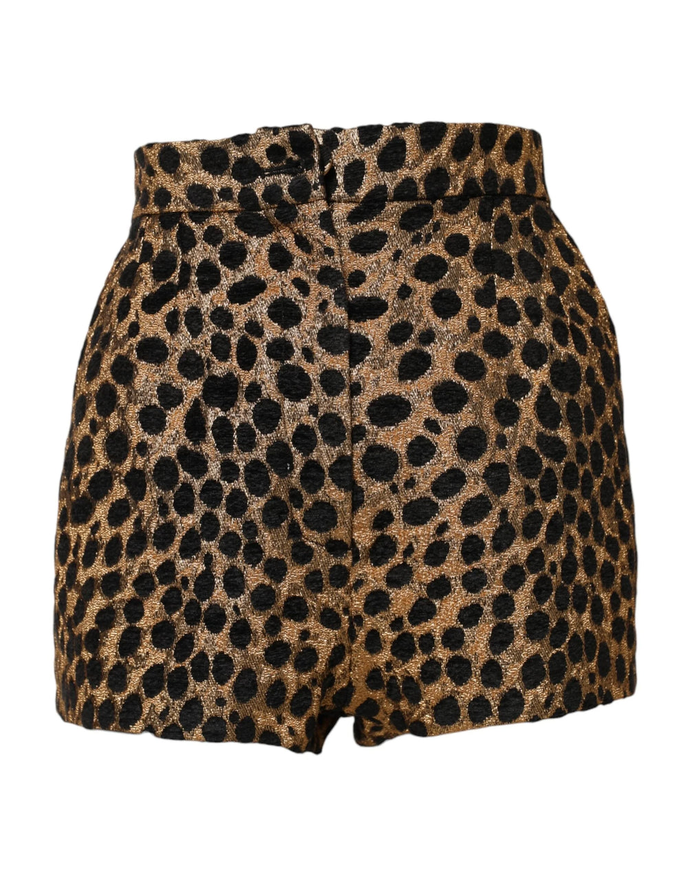Dolce & Gabbana Brown Leopard High Waisted Hot Pants Shorts - IT40|S - Short Trousers