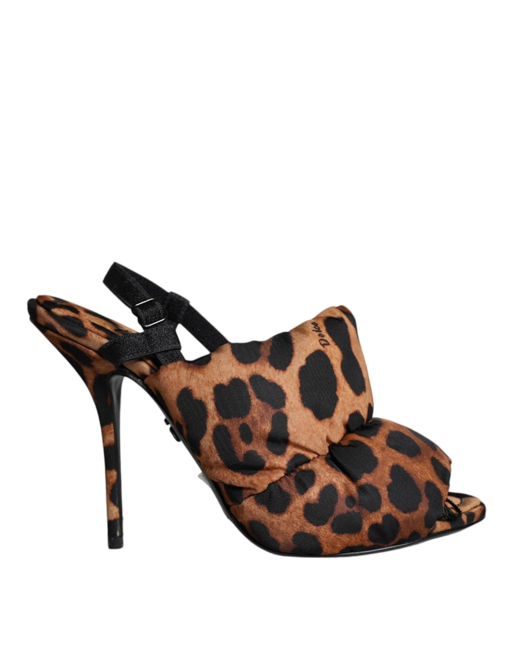 Sandálias de Salto Keira Leopard Castanhas da Dolce & Gabbana - EU36.5/US6