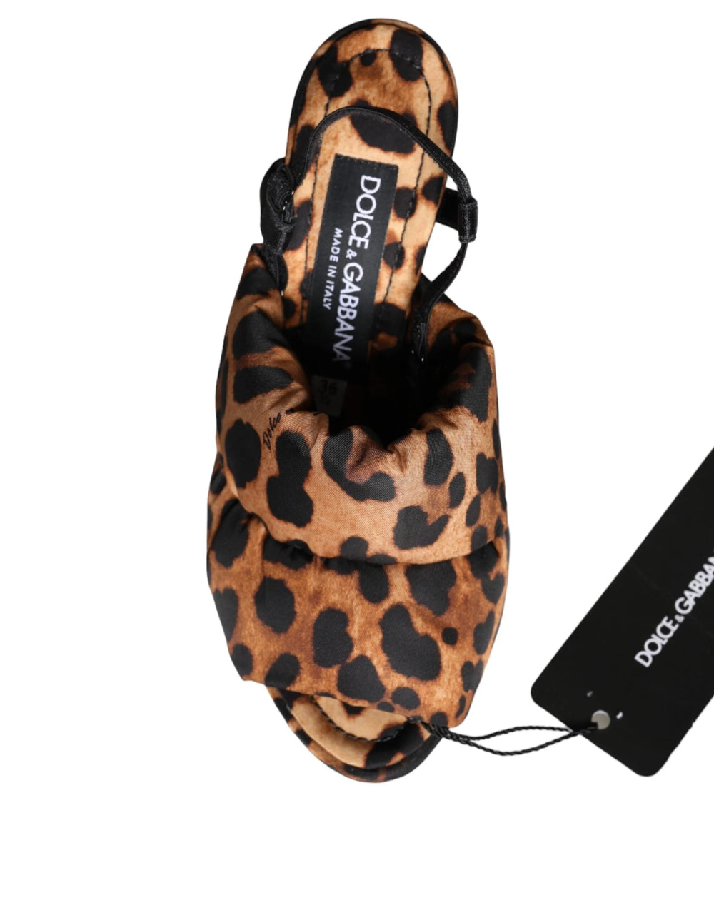 Sandálias de Salto Keira Leopard Castanhas da Dolce & Gabbana - EU36.5/US6