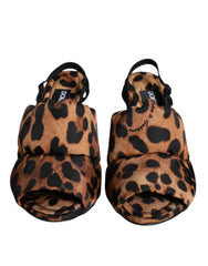 Sandálias de Salto Keira Leopard Castanhas da Dolce & Gabbana - EU36.5/US6