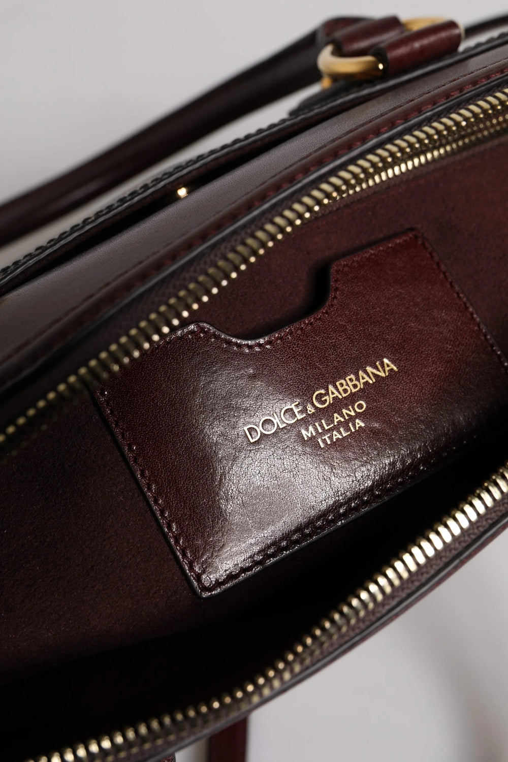 Dolce & Gabbana Brown Leopard Leather Shoulder Strap Duffle Bag - Duffel Bags