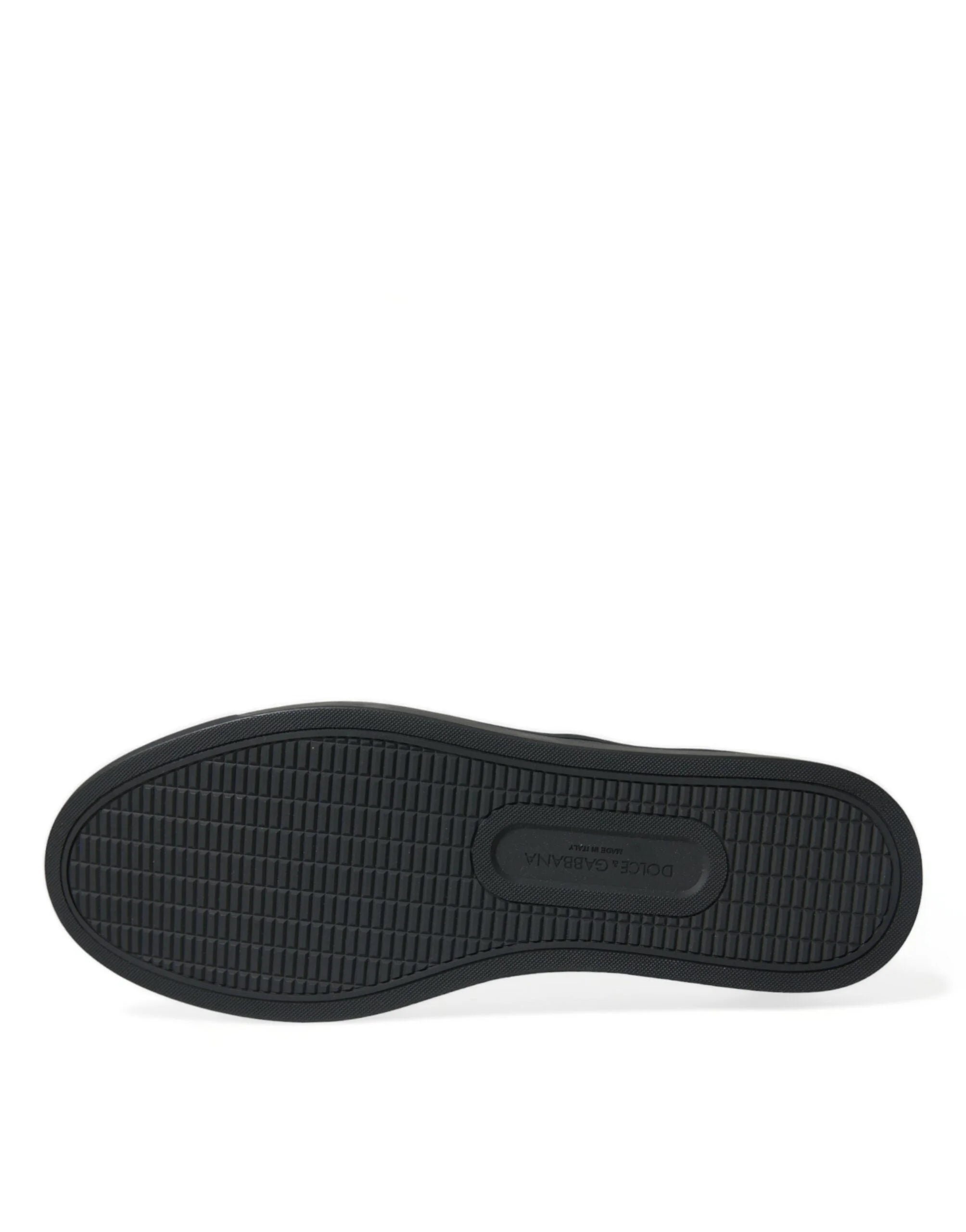 Dolce & Gabbana Brown Leopard Pony Hair Leather Sneakers Shoes - Sneakers