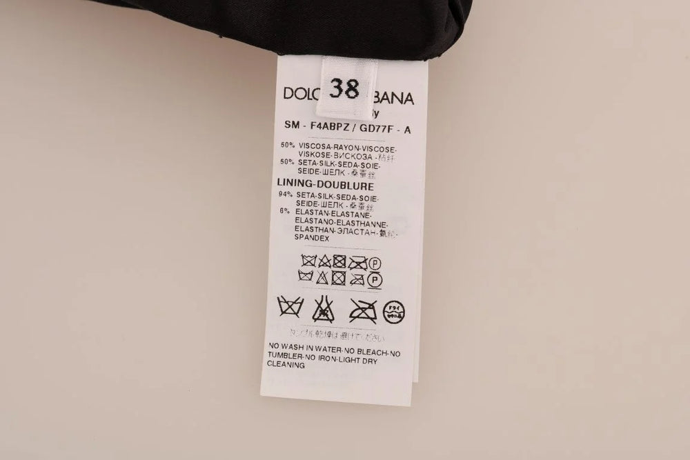 Dolce & Gabbana Brown Leopard Print Silk A-Line Skirt - Skirts