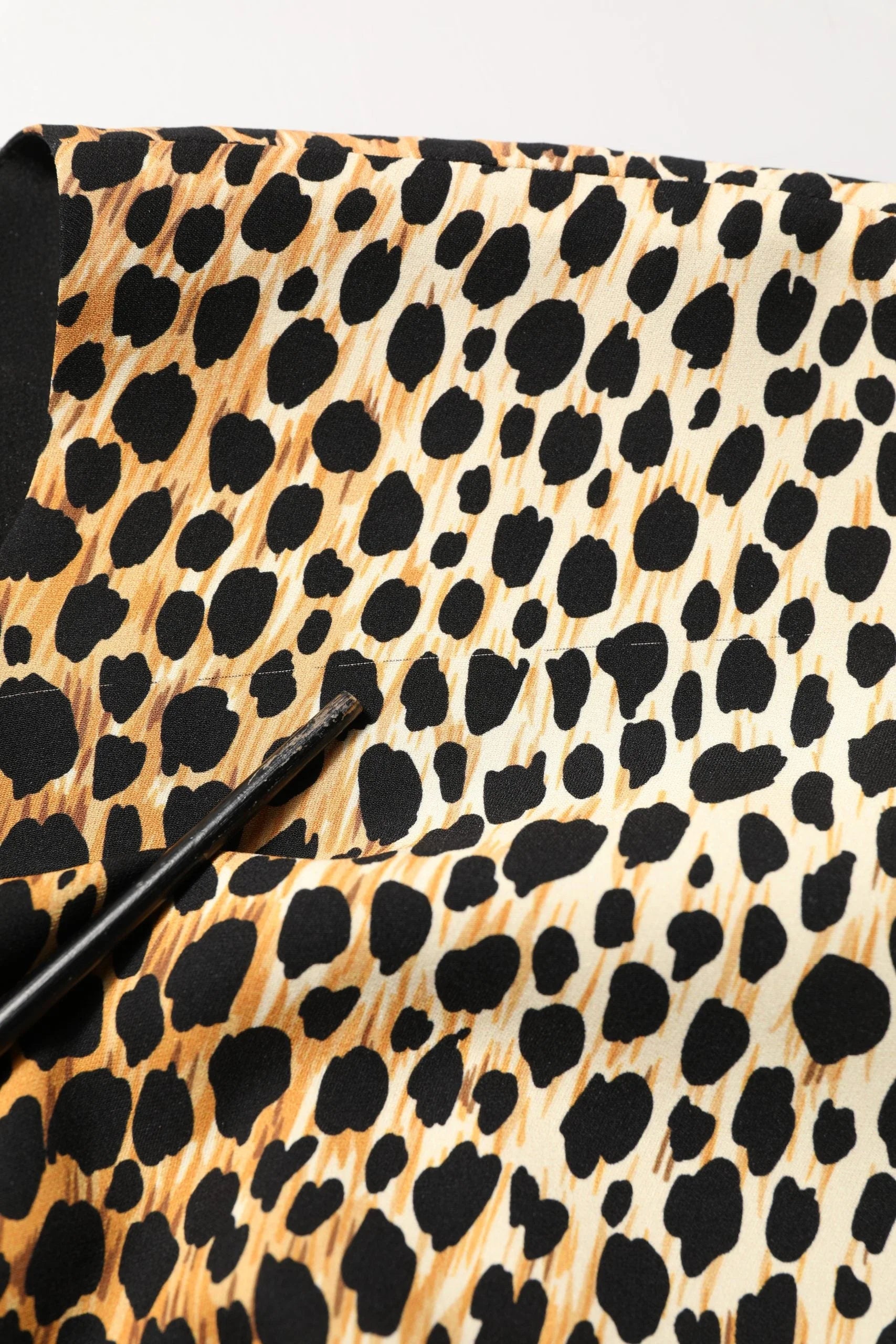 Dolce & Gabbana Brown Leopard Print Silk Sheath Midi Dress - IT38 | XS