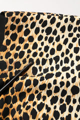 Dolce & Gabbana Brown Leopard Print Silk Sheath Midi Dress - IT38 | XS