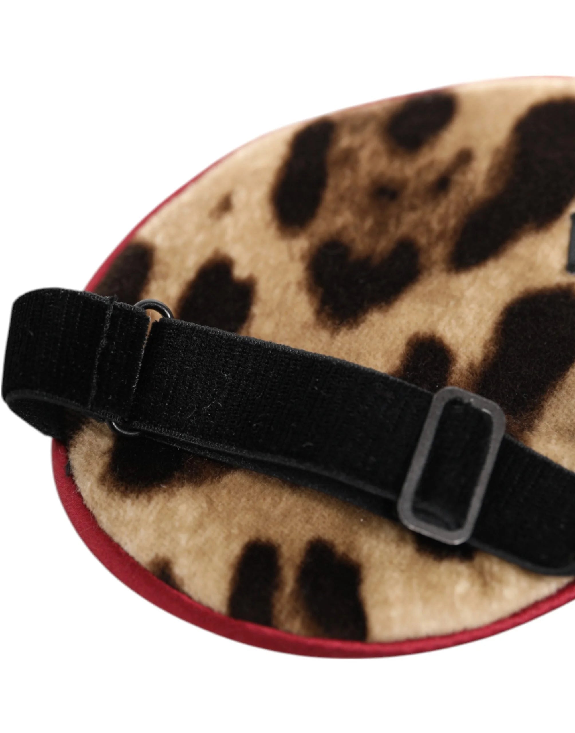 Dolce & Gabbana Brown Leopard Print Silk Women Accessory Sleep Eye Mask - Eye Masks