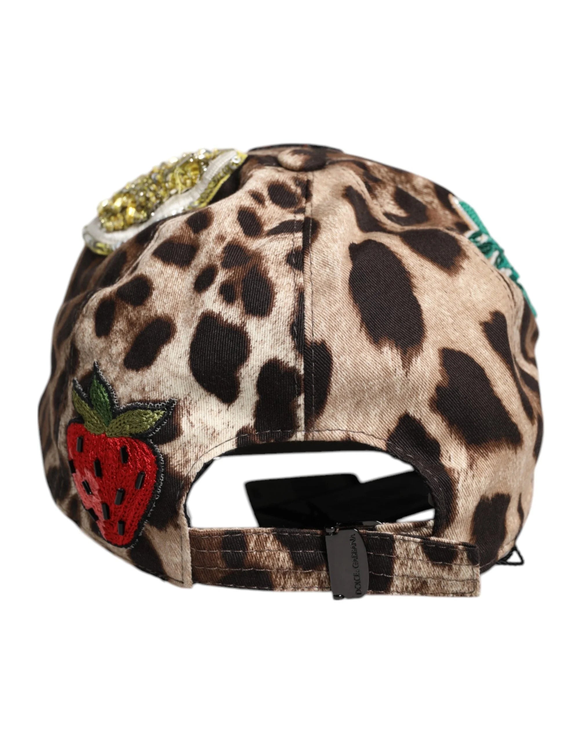 Dolce & Gabbana Brown Leopard Sequin Sicily Baseball Cap - 57 cm|S