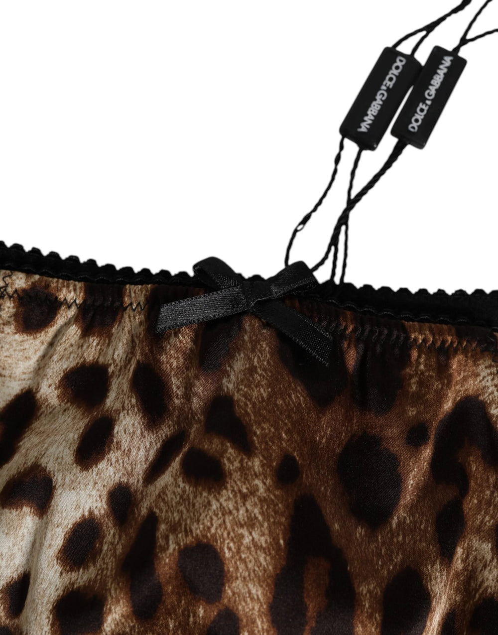 Dolce & Gabbana Brown Leopard Silk Mid Waist Panty Underwear - IT3 | M - Briefs