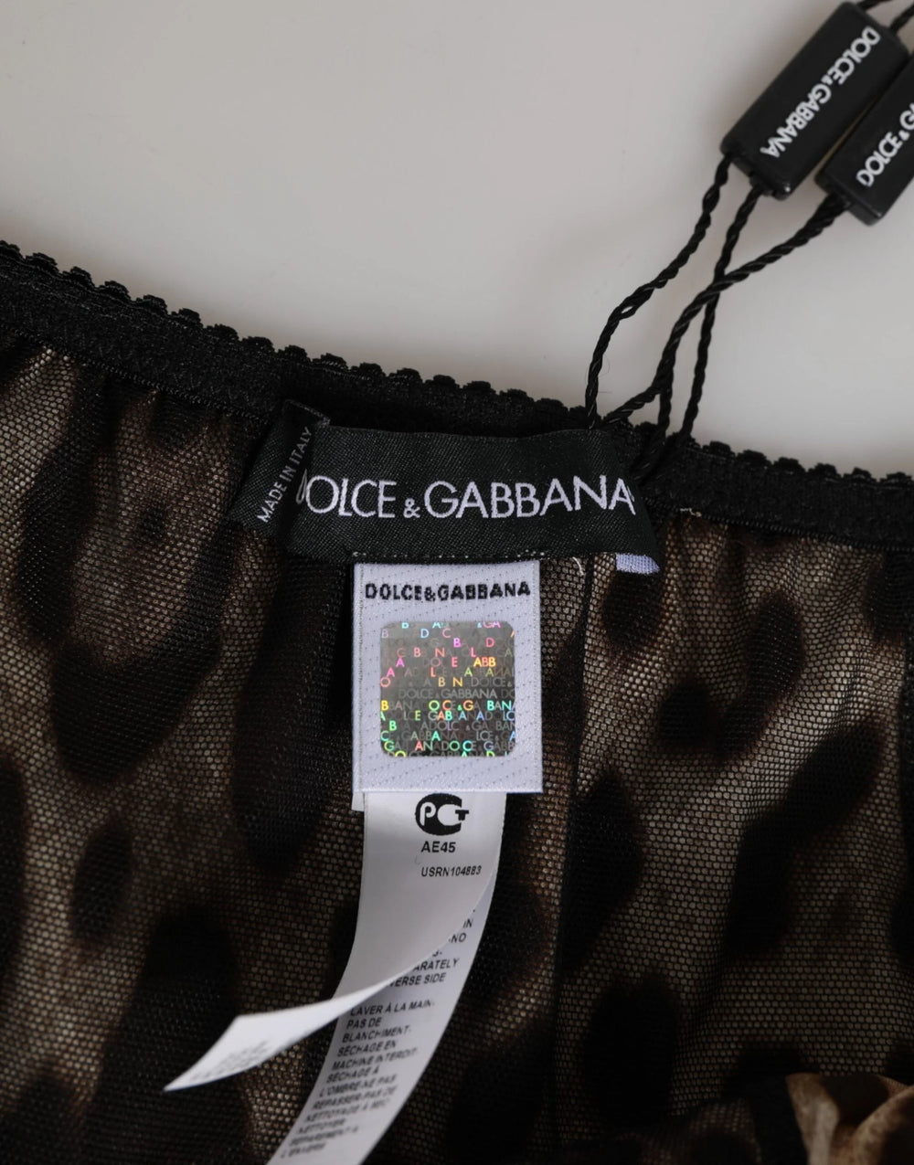 Dolce & Gabbana Brown Leopard Silk Mid Waist Panty Underwear - IT3 | M - Briefs