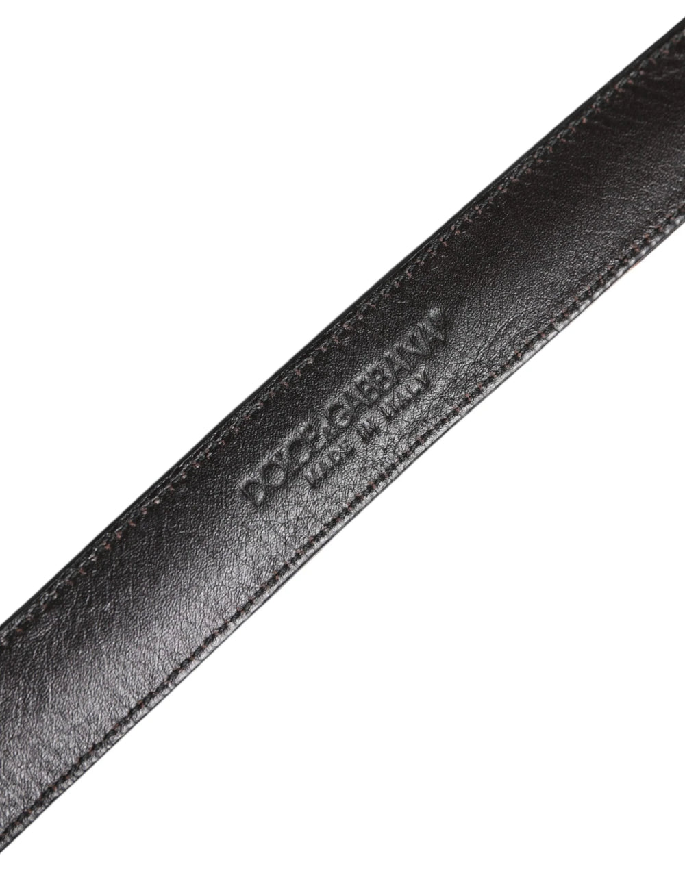 Dolce & Gabbana Brown Leopard Silver Metal Buckle Belt - 85 cm / 34 Inches - Belts